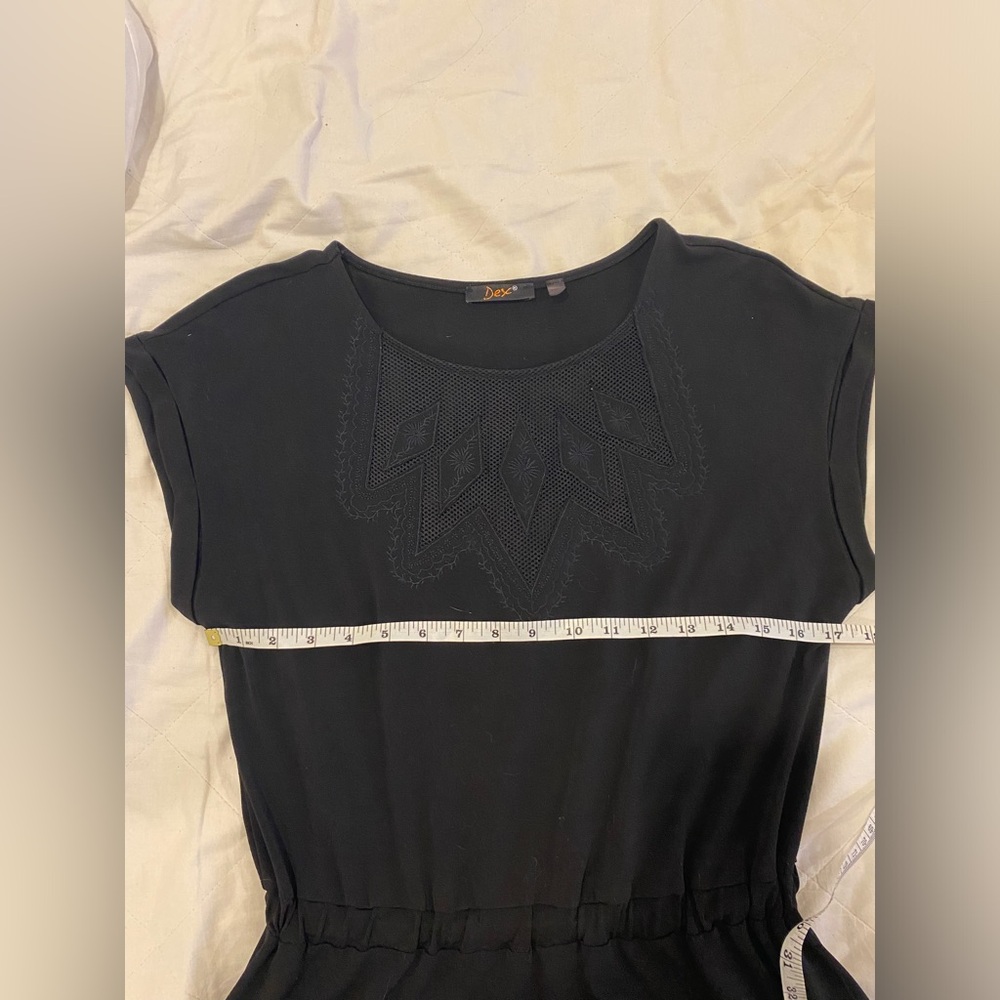 Dex Black Fit & Flare Dress Size M – Minimalist Chic - Picture 3 of 5
